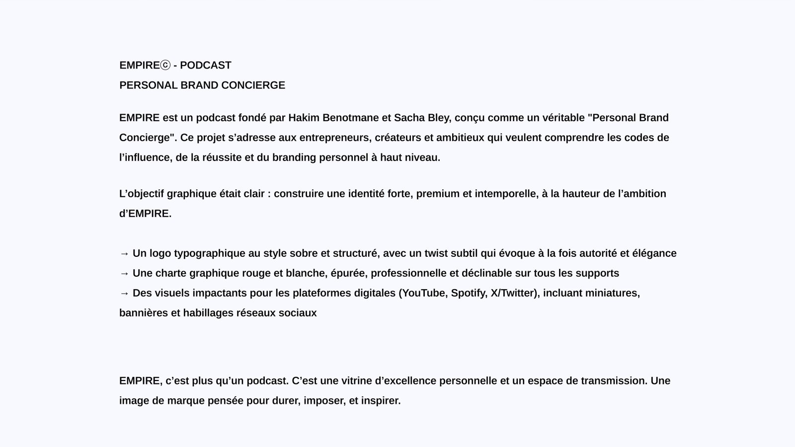 EMPIRE – Podcast Branding – Vue 2