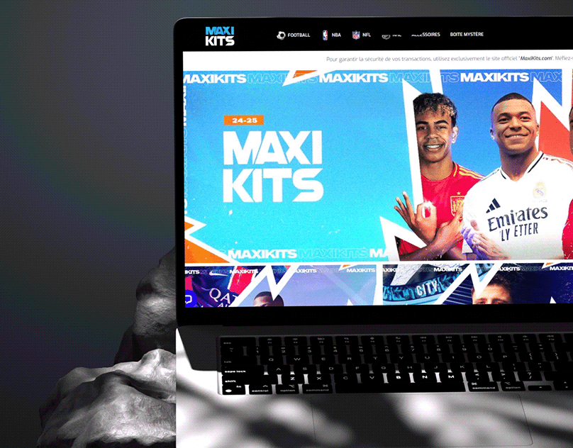 MaxiKits – Visuel Sportif Web