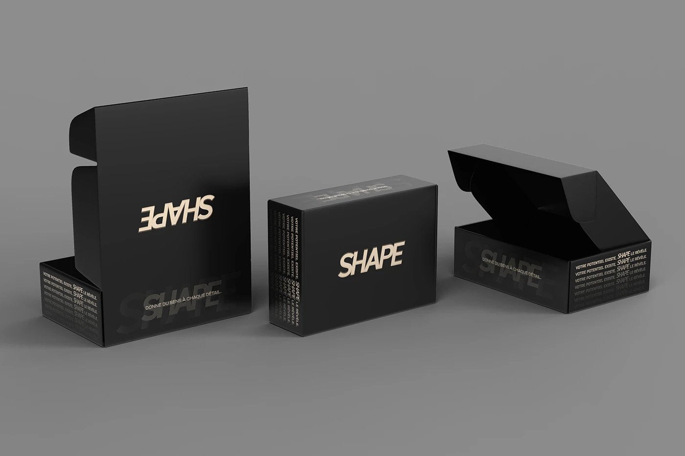 Shape Revive – Branding & Packaging – Vue 1