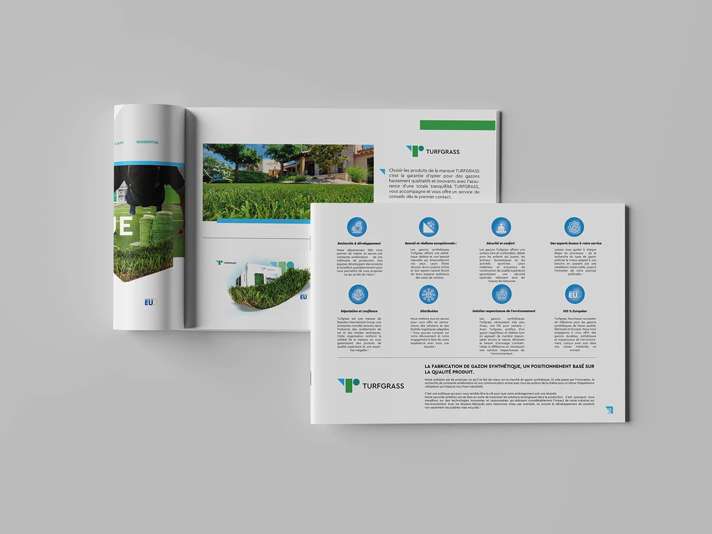 TURFGRASS & AGD – Branding & Catalogue print – Vue 10